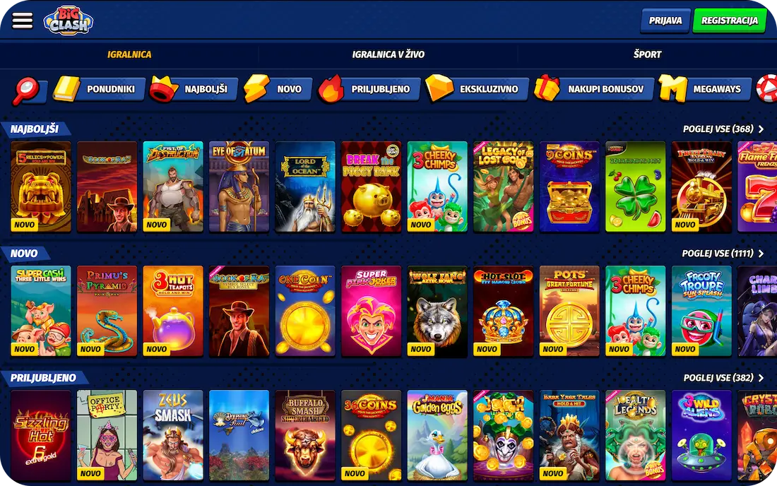 BigClash Casino Igre