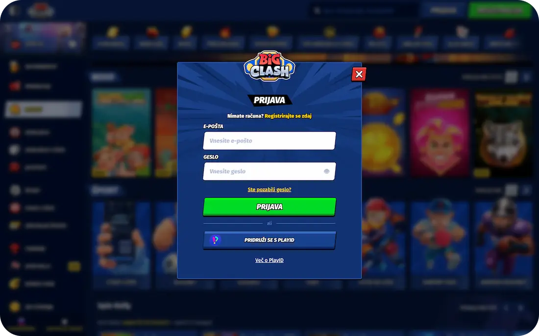 BigClash Casino Prijava